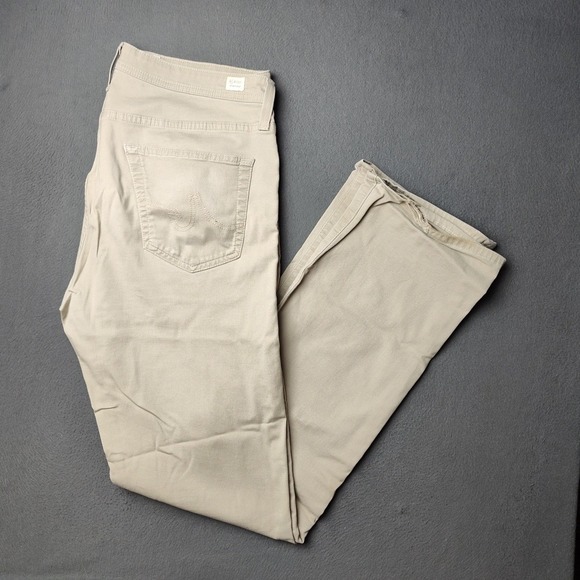 AG Adriano Goldschmied Jeans Mens 34x34 Beige The Protege Straight Leg USA Pants - Picture 1 of 11